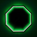 3D Achteck Infinity Mirror Light - Wandleuchte Wandleuchte