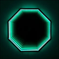 3D Achteck Infinity Mirror Light - Wandleuchte Wandleuchte