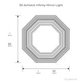 3D Achteck Infinity Mirror Light - Wandleuchte Wandleuchte