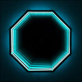 3D Achteck Infinity Mirror Light - Wandleuchte Wandleuchte