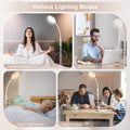 Mojimdo Stehlampe 20000 Lux Tageslichtlampe - Flexible, dimmbare LED Lichttherapielampe mit 5 Farben, 10 Helligkeitsstufen und Timer - Ideal für Schlafzimmer, Wohnzimmer und Büro - Weiß