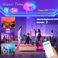 ACXIN 36W LED Deckenlampe Dimmbar, RGB Deckenleuchte mit Bluetooth Lautsprecher Fernbedienung und APP-Steuerung, Musikwiedergabe für Kinderzimmer Schlafzimmer Wohnzimmer Ø30CM
