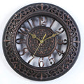 Antike Eleganz Wanduhr - Klassisches Design Mit Charmanten Details Schwarz Wanduhr