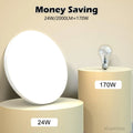 Deckenlampe LED Deckenleuchte Ø28cm 24W 4000K 2000LM IP44 Wasserfest Rund Badezimmer Lampe Badlampe Decke Küchenlampen
