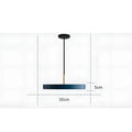 Elegantlight - Modernes Led-Hängeleuchte Blau / 30Cm Warmes Weiß Deckenlampe