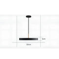 Elegantlight - Modernes Led-Hängeleuchte Schwarz / 30Cm Warmes Weiß Deckenlampe