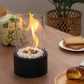 Ewige-Flamme-Öllampe Schwarz Tischlampe