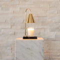 Ewiger Kerzenwärmer - Tischlampe Gold-Schwarz-Marmor