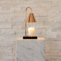 Ewiger Kerzenwärmer - Tischlampe Roségold-Schwarz-Marmor