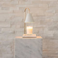 Ewiger Kerzenwärmer - Tischlampe Weiß-Marmor