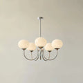Glowing Delight - Moderne Kronleuchter Aus Marshmallow 5 Köpfe / Chrom Weiß Deckenlampe