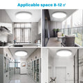 JONMONSM Led Deckenleuchte Flach 25W IP54 Wasserfest Ø30cm 2000LM 6500k Rund Lamp Deckenlampen für Badezimmer