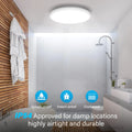 JONMONSM Led Deckenleuchte Flach 25W IP54 Wasserfest Ø30cm 2000LM 6500k Rund Lamp Deckenlampen für Badezimmer