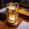 Kristall-Laterne: Elegante Tischlampe Mit Dimmer Und Touch-Technologie