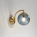 Lumicrystal - Moderne Glaswandleuchte Mit Led Blau Wandleuchte