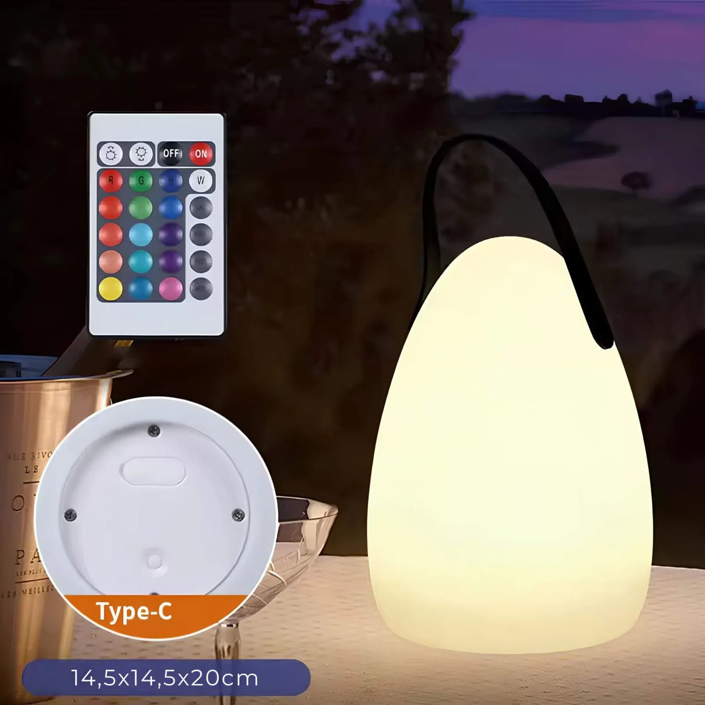 Lumishade - Led Tischlampe Mit Farbwechsel B