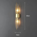 Majestätischelicht - Wandleuchte Mit Kristallverzierung 35Cm A / Gold Warmweiß Wandleuchte