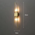 Majestätischelicht - Wandleuchte Mit Kristallverzierung 35Cm B / Gold Warmweiß Wandleuchte