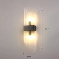 Majestätischelicht - Wandleuchte Mit Kristallverzierung 35Cm C / Schwarz Warmweiß Wandleuchte