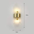 Majestätischelicht - Wandleuchte Mit Kristallverzierung 35Cm D / Gold Warmweiß Wandleuchte