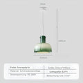 Medievalsimplicity - Gläserne Deckenlampen Gruen / Warmes Weiß Deckenlampe