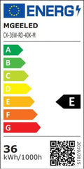 MGEELED Deckenlampe LED Deckenleuchte 36W 4000K 4300LM Neutralweiß Rund Badezimmer Lampe IP44 Wasserfest Modern Panel