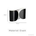 modalume-led-wandleuchte-schwarz-weiss-aluminium-matt-modern-warmweiss-3000K-xlumina