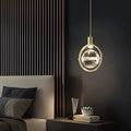 Modern Ring Crystal - Led Pendelleuchte Deckenlampe
