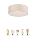 moderne-Deckenlampen-trommelform-stoffschirm-rund-schwarz-xlumina