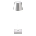 Monsieur Light | Kabellose Wiederaufladbare Tischlampe Silber