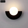 Nordic-Led-Wandleuchte - Minimalistische Wandbeleuchtung Schwarz / Warmweiß Wandleuchte