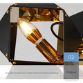 Nordic Modern Luxury Retro Pendelleuchte - Schwarzes Schmiedeeisen Deckenlampe