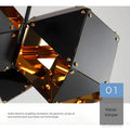 Nordic Modern Luxury Retro Pendelleuchte - Schwarzes Schmiedeeisen Deckenlampe