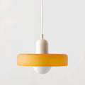 Nordicglas - Skandinavische Deckenhängelampe Mit Handgefertigtem Glasschirm Gelb / Beige Deckenlampe