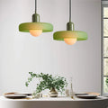 Nordicglas - Skandinavische Deckenhängelampe Mit Handgefertigtem Glasschirm Grün / Gruen Deckenlampe