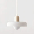 Nordicglas - Skandinavische Deckenhängelampe Mit Handgefertigtem Glasschirm Weiß / Beige Deckenlampe