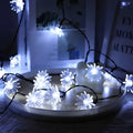 Peachparadise - Led Lichterkette Für Außen 5M / Chrysantheme Weiß Außenleuchte Lichterkette