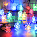 Peachparadise - Led Lichterkette Für Außen 5M / Lotus Bunt Außenleuchte Lichterkette