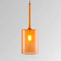 Pendelleuchte - Glas Esstisch Deckenlampen B Orange / Kaltes Weiß Deckenlampe
