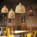 rattan-bambus-Deckenlampen-kueche-modern-esszimmer-beleuchtung-xluminia