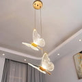 Schmetterlingglanz - Led Pendelleuchte 2 Stück / Warm Licht Deckenlampe