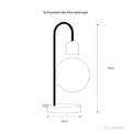 Schwebende Led Mondlampe - Minimalistische Tischlampe