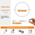 slochi Deckenlampe LED Deckenleuchte Flach 3Farben - 3000K/4000K/6500K IP44 Wasserfest Rund Badlampe Decke 15W 1500LM