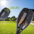 Solar-Fackel Mit Flammeneffekt – Led Gartenleuchte Solar Außenleuchte Garten