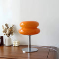 Sweetglow - Macaron Glas-Tischleuchte Orange Tischlampe