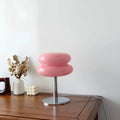 Sweetglow - Macaron Glas-Tischleuchte Rosa Tischlampe