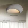 Wabisabiglow - Deckenleuchte D45Cm / Zementgrau Deckenlampe