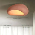 Wabisabiglow - Deckenleuchte D45Cm / Ziegelrot Deckenlampe