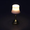 Wohnzimmer Tischlampe Figur Modell Realistische Lampenschatten Vintage Life Szene Puppen Haus Tun Spiel