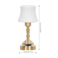 Wohnzimmer Tischlampe Figur Modell Realistische Lampenschatten Vintage Life Szene Puppen Haus Tun Spiel